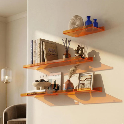 Colorful Acrylic Floating Shelf