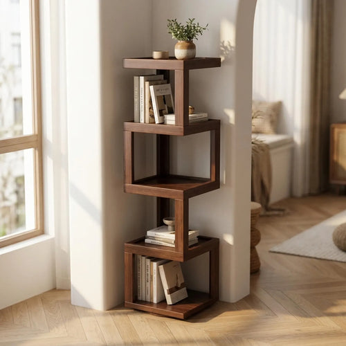 Corner Bookshelf 5-Tier Rotating
